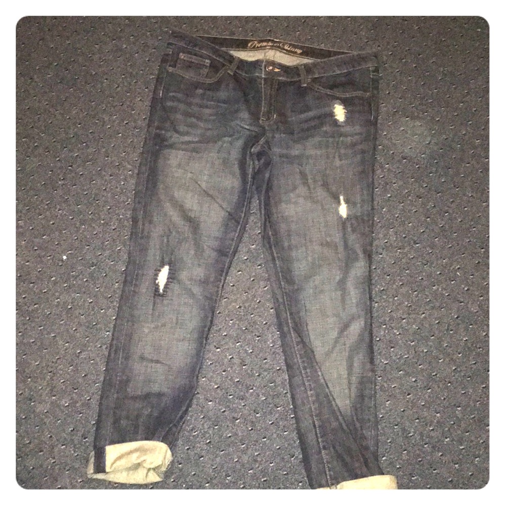 Gap semi distressed boyfriend jeans
